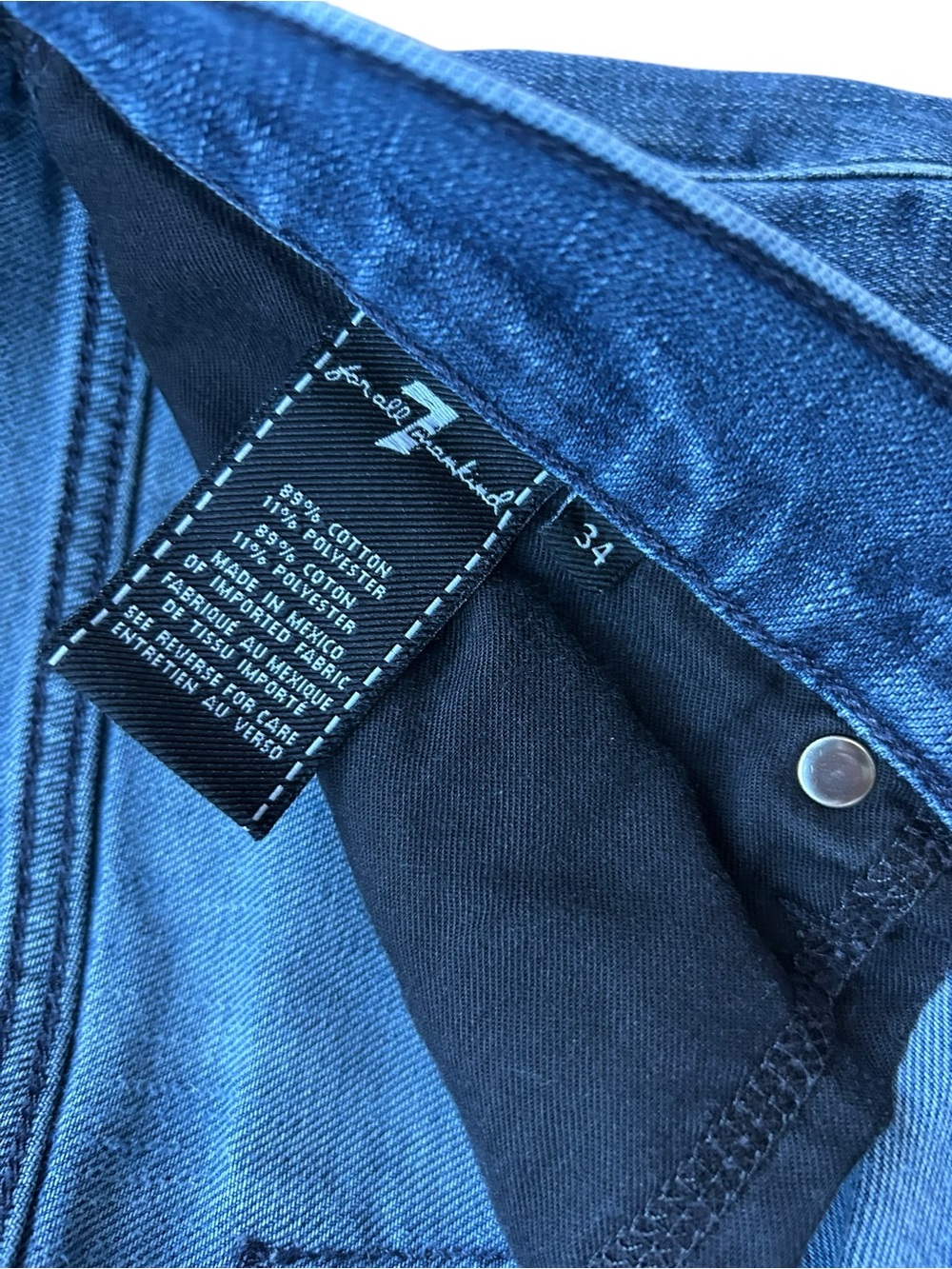 7 For All Mankind Mens Size 34 Standard Classic Straight Leg Jeans - Picture 7 of 15